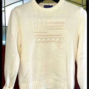 Polo Ralph Lauren Flag Cotton Crewneck Sweater